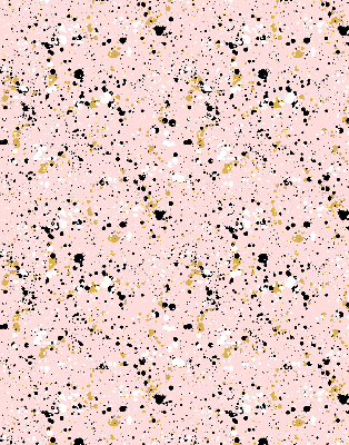 Fabric roller blind for window Paint stains on a pink background