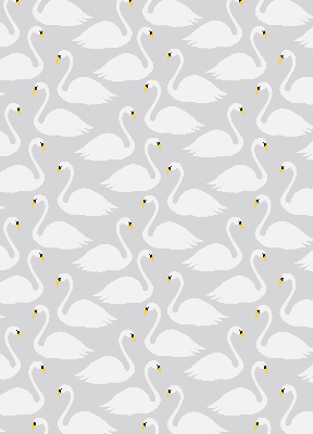 Blackout roller blind Swans