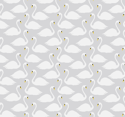 Blackout roller blind Swans