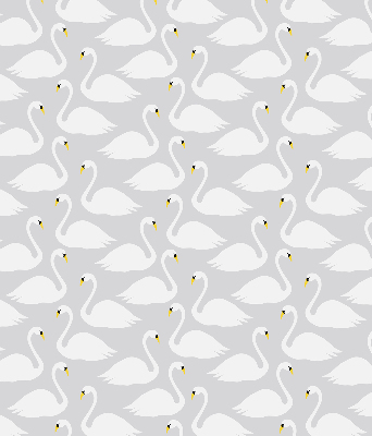 Blackout roller blind Swans
