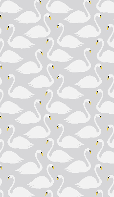 Blackout roller blind Swans