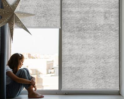 Fabric roller blind for window Gray texture
