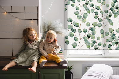 Blackout roller blind Leaves from the branches