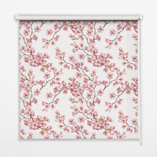 Blackout roller blind Pink lily