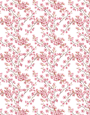 Blackout roller blind Pink lily