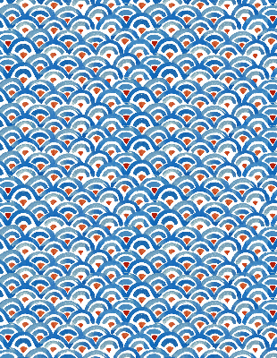 Blackout roller blind for window Colorful scales
