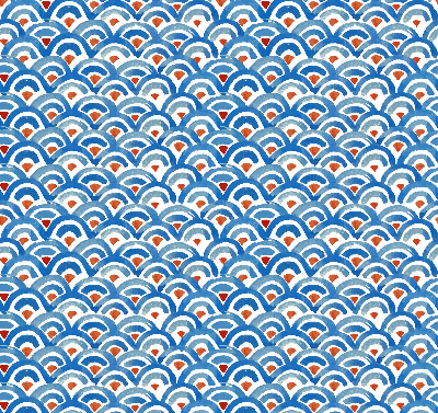 Blackout roller blind for window Colorful scales