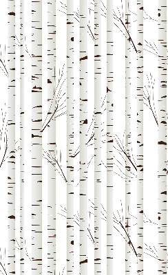 Fabric roller blind for window Birches
