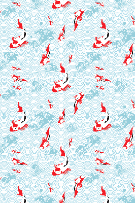 Blackout roller blind for window Fish in the water