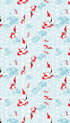 Blackout roller blind for window Fish in the water