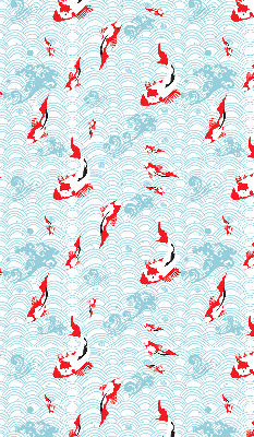 Blackout roller blind for window Fish in the water