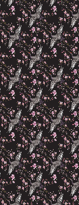 Blackout roller blind for window Herons and flowers