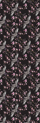 Blackout roller blind for window Herons and flowers