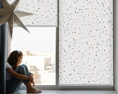 Fabric roller blind for window Dots