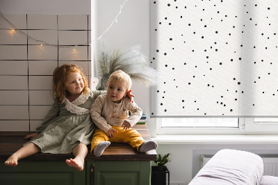 Fabric roller blind for window Dots