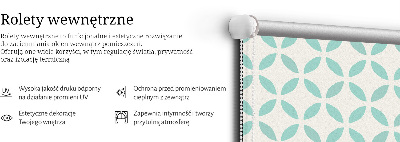 Blackout roller blind Beige pattern