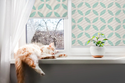 Blackout roller blind Beige pattern