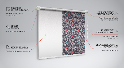 Blackout roller blind for window Pattern
