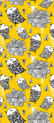 Fabric roller blind for window Birds