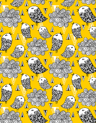 Fabric roller blind for window Birds