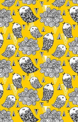 Fabric roller blind for window Birds