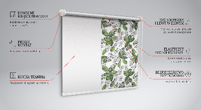 Blackout roller blind Plants