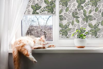 Blackout roller blind Plants