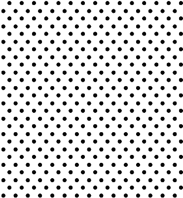 Blackout roller blind for window with black dots pattern