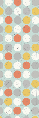 Fabric roller blind for window Dots connected by lines on circles