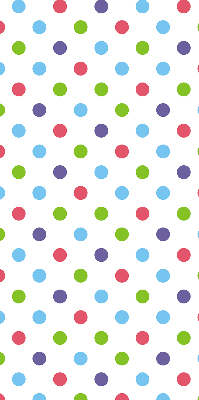 Blackout roller blind for window Colorful dots