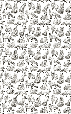 Blackout roller blind for window Gray foxes