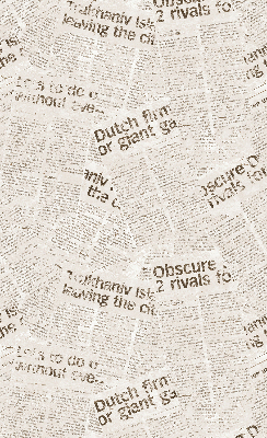 Fabric roller blind for window Newspapers