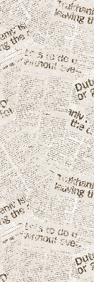 Fabric roller blind for window Newspapers