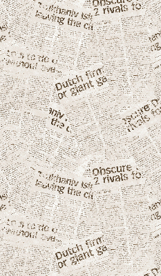 Fabric roller blind for window Newspapers
