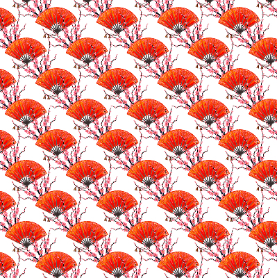 Blackout roller blind for window Red fans