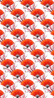 Blackout roller blind for window Red fans