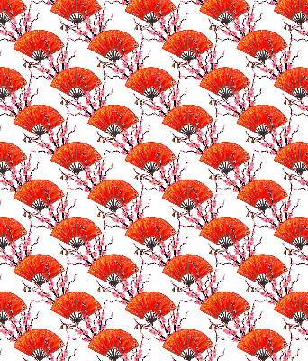 Blackout roller blind for window Red fans