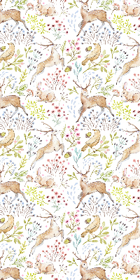Blackout roller blind Roe deer and deer