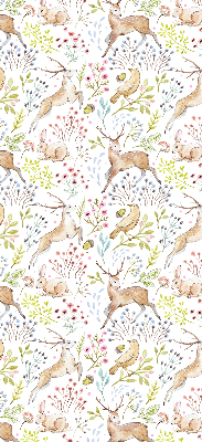 Blackout roller blind Roe deer and deer