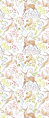 Blackout roller blind Roe deer and deer
