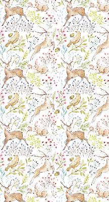 Blackout roller blind Roe deer and deer