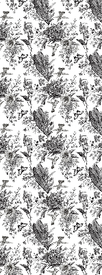 Fabric roller blind for window Drawn nature