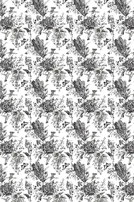 Fabric roller blind for window drawn nature design