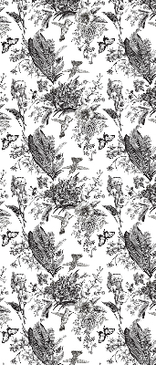 Fabric roller blind for window Drawn nature