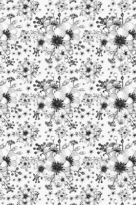 Blackout roller blind for window Drawn flower