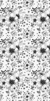 Blackout roller blind for window Drawn flower