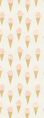 Fabric roller blind for window Ice-cream