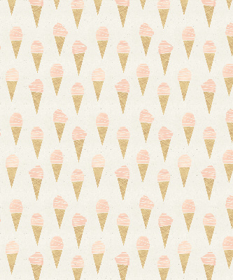 Fabric roller blind for window ice-cream color