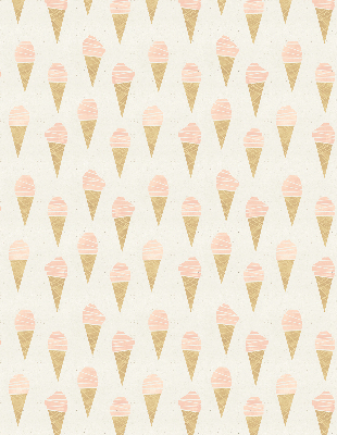 Fabric roller blind for window ice-cream color