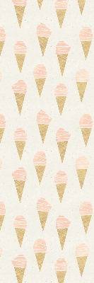 Fabric roller blind for window ice-cream color
